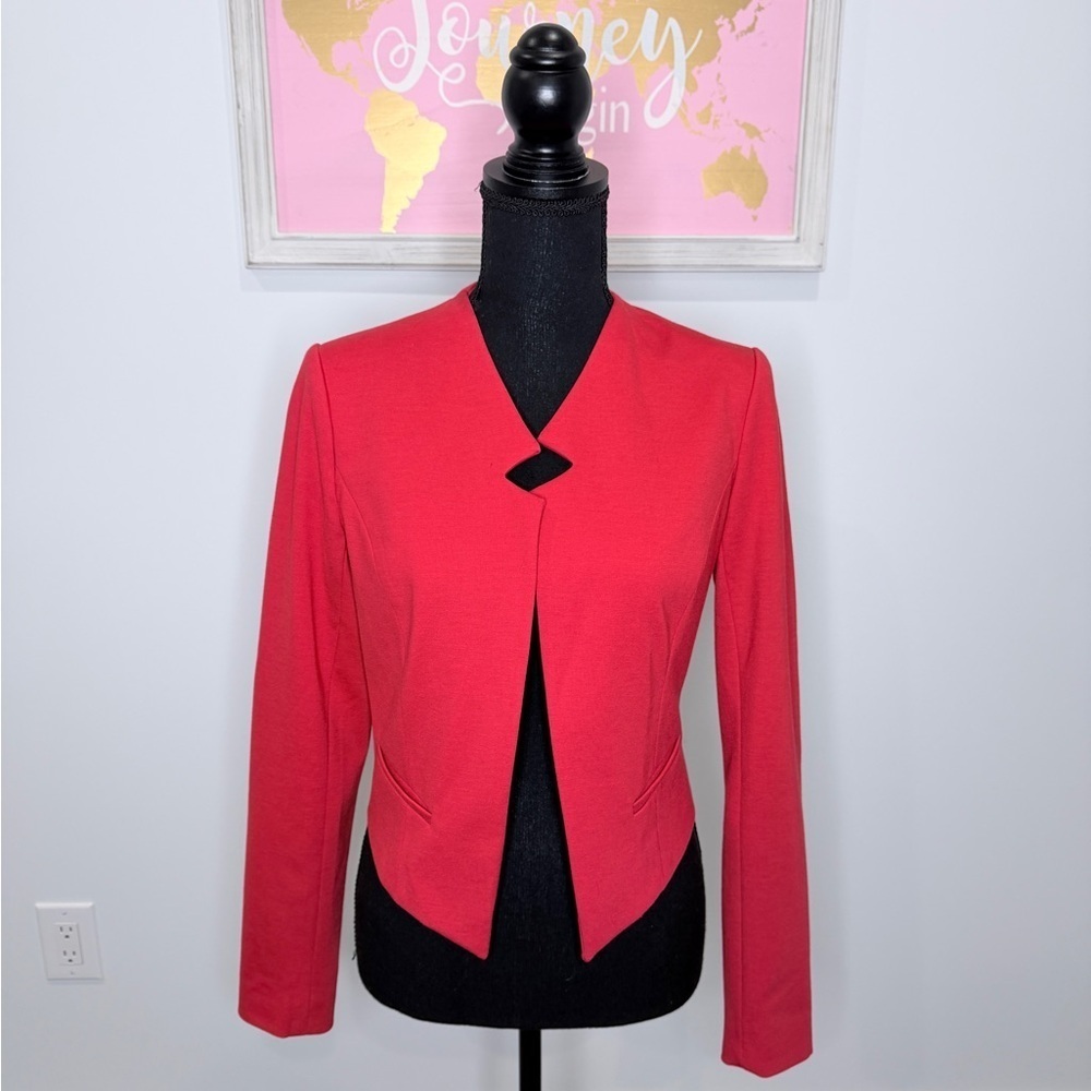 Forever 21 Red Cropped Blazer - Picture 2 of 6